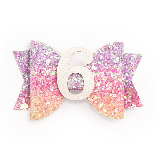 Sweet Wink birthday number hair bow