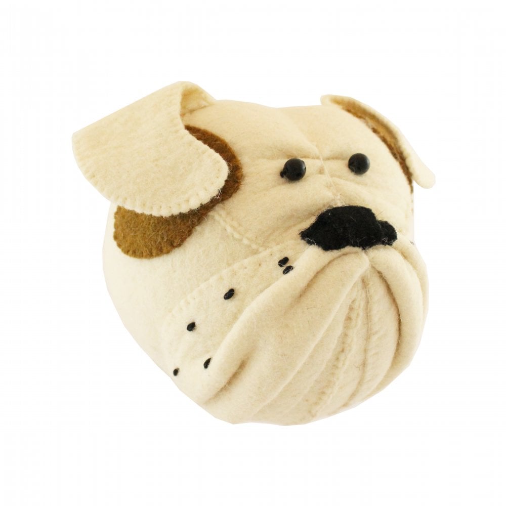 Fiona Walker mini bulldog head wall decor
