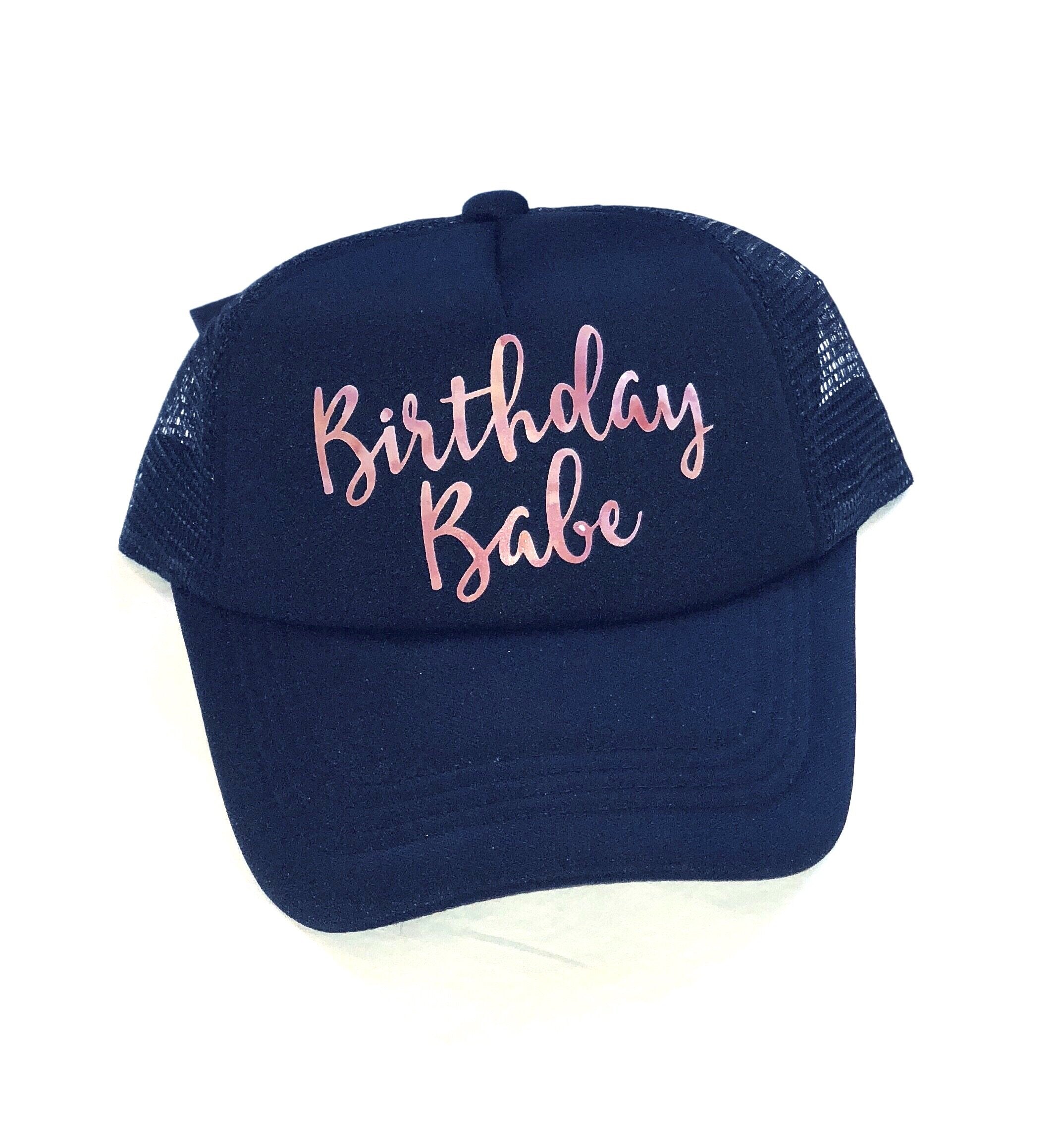Tiny Trucker Co. "birthday babe" trucker hat