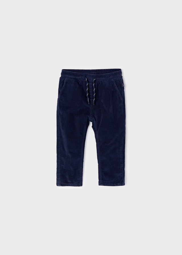 Mayoral infant boy pull on corduroy pants