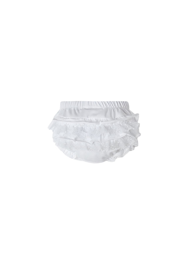 Mayoral infant girl ruffle diaper cover