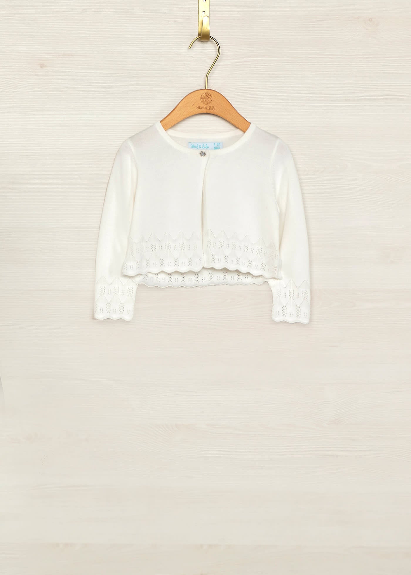 Abel & Lula girls openwork cardigan