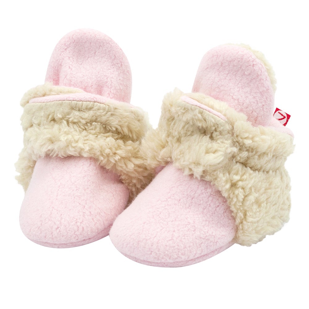 Zutano furry fleece booties