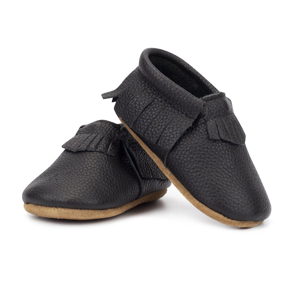 Zutano fringe moccasins -black