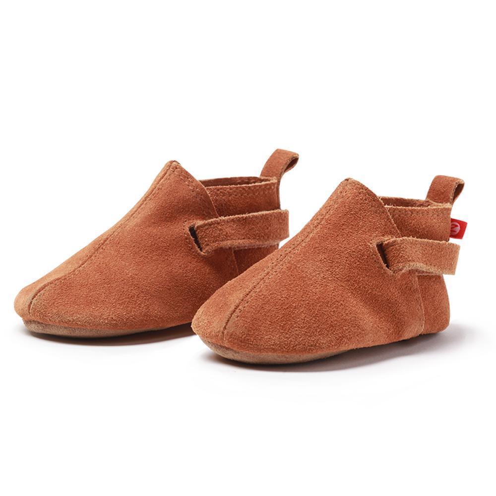 Zutano leather crib shoe -tan suede